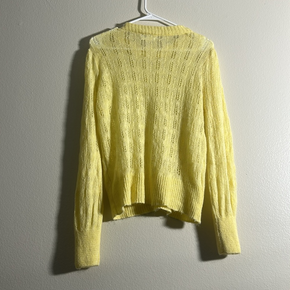 Mango Yellow Crew Neck Sweater - Picture 5 of 6
